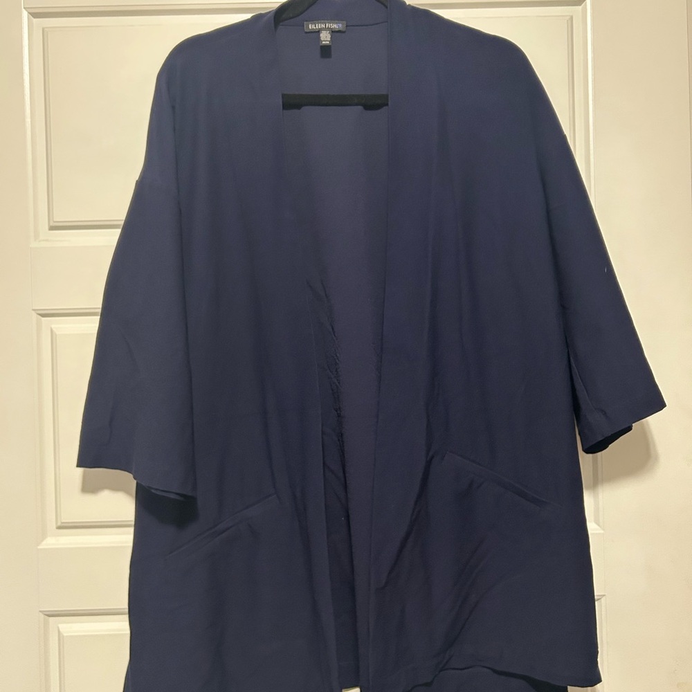 Eileen Fisher Navy Blue Blazer